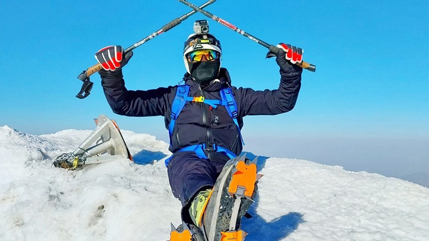 Çanakkaleli sporcu, 5137 metre ile Türkiye’nin zirvesinde!