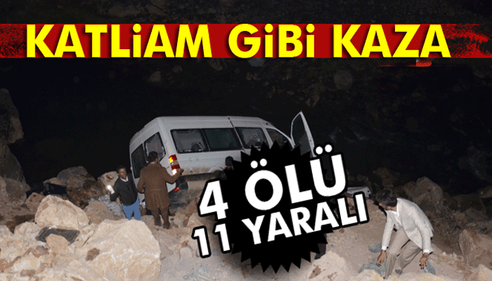 Yüksekova'da TIR ile minibüs çarpıştı