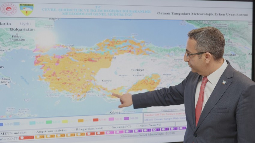 Orman Yangını Riskine Karşı Erken Uyarı Sistemi ‘MEUS’ Devrede