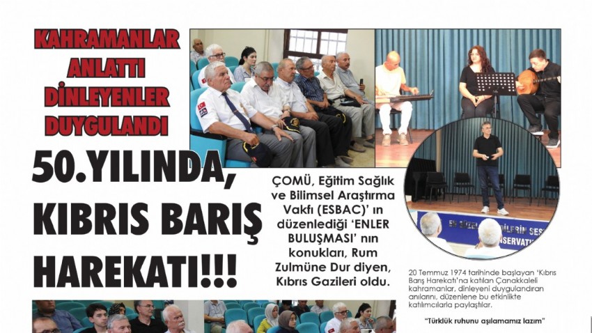  50. YILINDA, KIBRIS BARIŞ HAREKATI!!! 