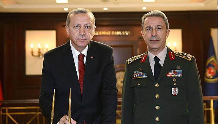 Cumhurbaşkanı Erdoğan Orgeneral Akar'ı kabul etti