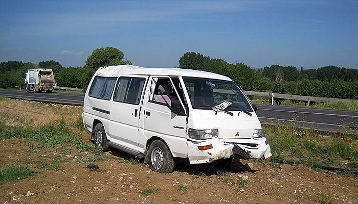 Bayramiç'te trafik kazası; 1 Yaralı