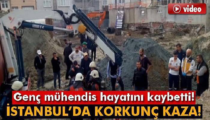 İstanbul’da korkunç kaza: Genç mühendis çukura düştü