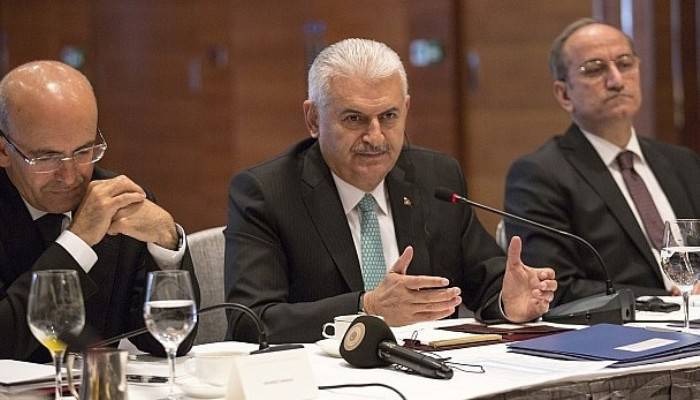  Başbakan Yıldırım, İngiliz basın mensuplarıyla buluştu