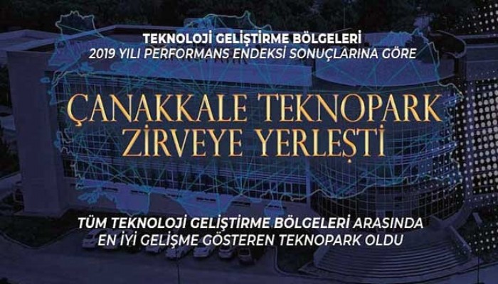 Çanakkale Teknopark Türkiye’de Zirveye Yerleşti