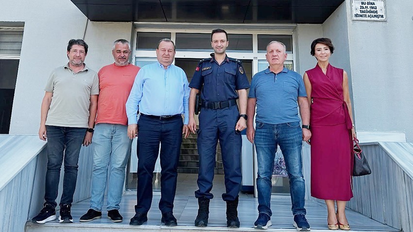 Biga TSO’dan Yeni İlçe Jandarma Komutanına Hoş Geldin Ziyareti