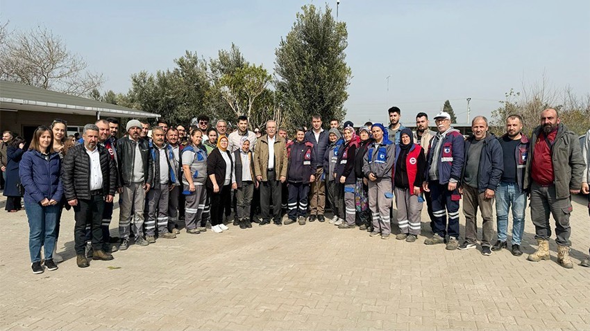 Başkan Gökhan Park ve Bahçeler Müdürlüğü Personeli ile Bir Araya Geldi