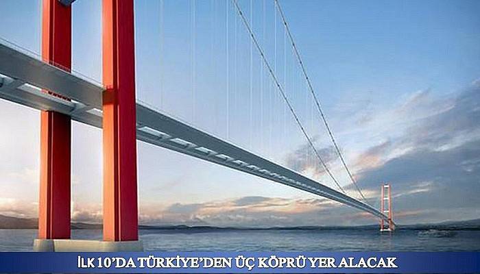 İlk 10’da Türkiye’den Üç Köprü Yer Alacak