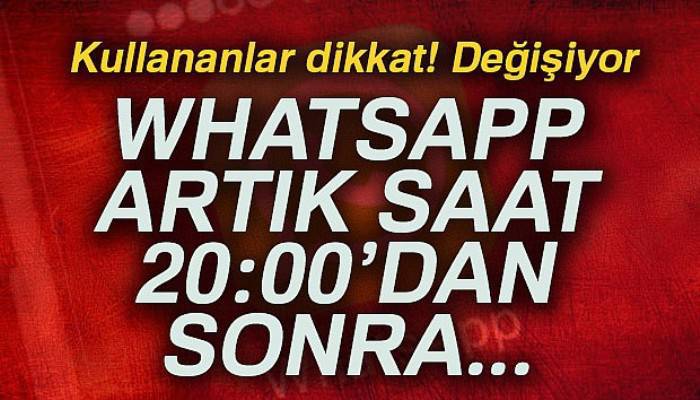 Whatsapp akşamları kararacak!