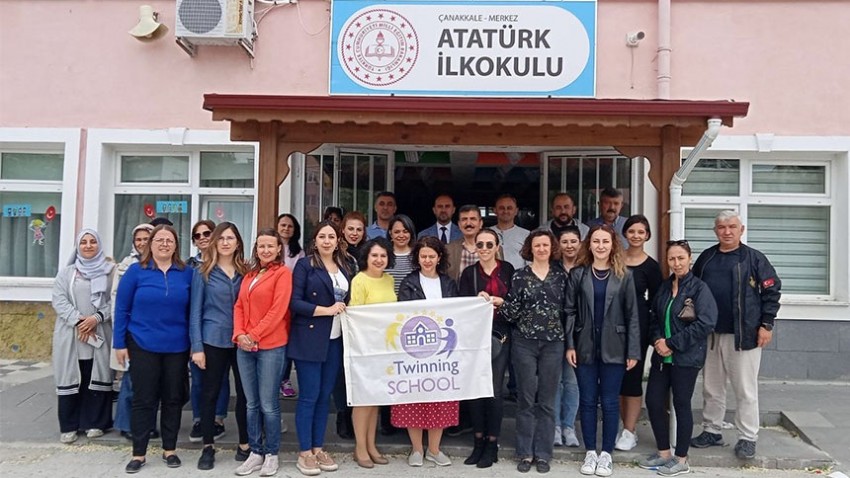 Atatürk İlkokulu’nda e Twinning günü coşkuyla kutlandı