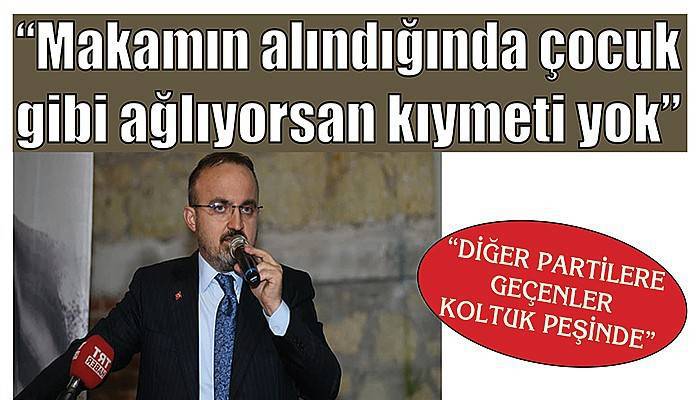 “Diğer partilere geçenler koltuk peşinde” 