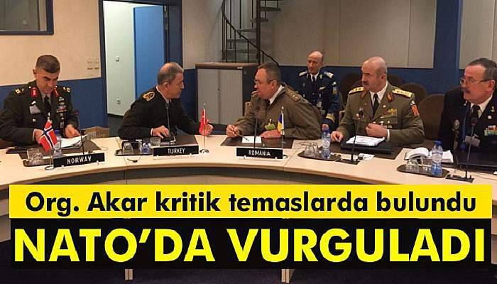  Genelkurmay Başkanı Hulusi Akar, Brüksel’de askeri temaslarda bulundu