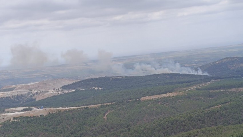 Ezine'nin Derbent Köyü'nde orman yangını paniği!