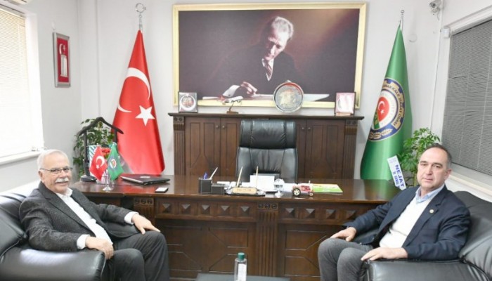 Başkan Gökhan'dan Ziraat Odası Başkanı Ünver'e Ziyaret