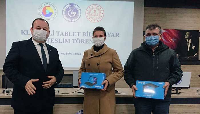 85 öğrenciye klavyeli tablet desteği