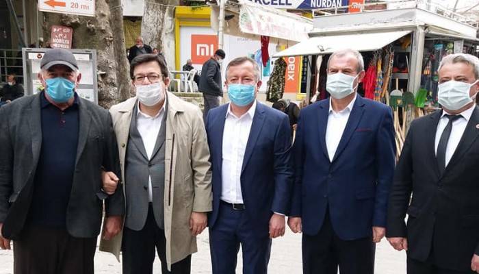 CHP’liler karış karış Lapseki’yi gezdi esnafı dinledi