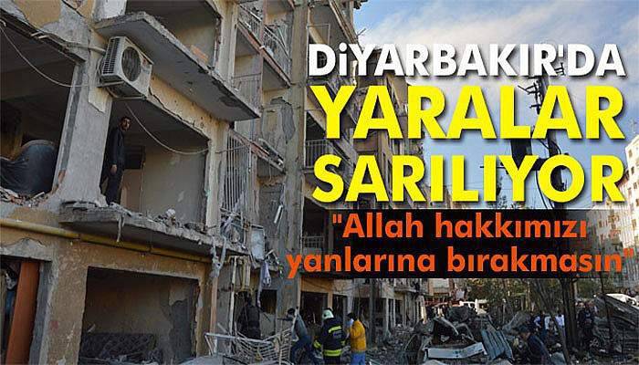 Patlamanın ardından Diyarbakır'da yaralar sarılıyor