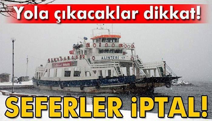  İDO ve BUDO seferleri iptal edildi