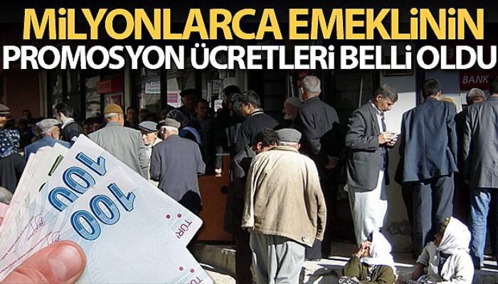 Emeklilerin promosyon miktarı belli oldu!