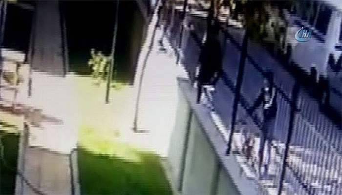 Bisiklet hırsızlığı güvenlik kamerasında