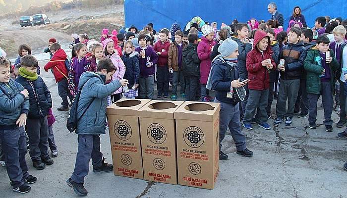 Miniklerden Geri Dönüşüm Tesisine ziyaret