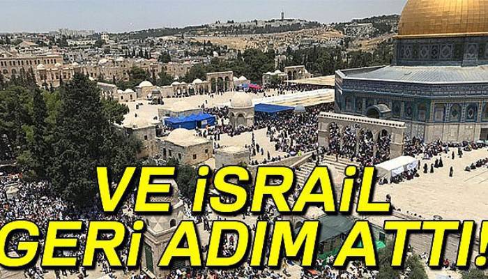 İsrail, Mescid-i Aksa girişindeki dedektörleri kaldırdı