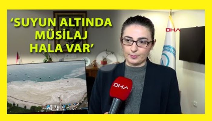 'Marmara Denizi'nde şu an bir müsilaj var' (VİDEO)