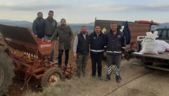 BİGA’DA ARPA TOHUMU DENEME EKİMİ YAPILDI
