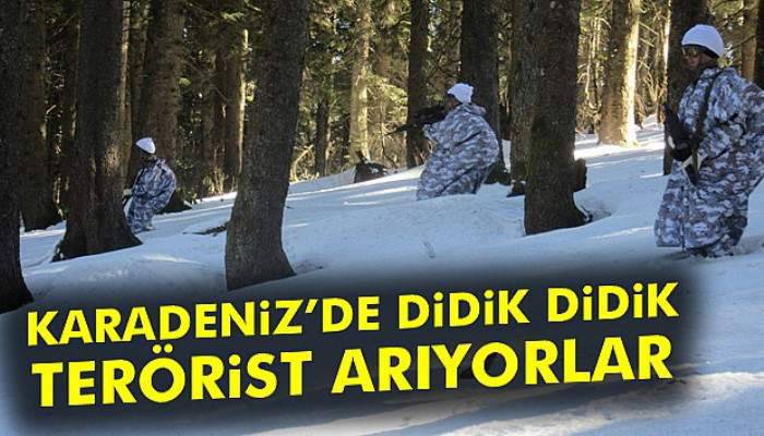 Karadeniz’de didik didik terörist arıyorlar
