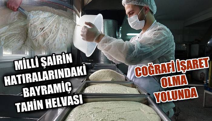 Bayramiç tahin helvası, içinde barındırdığı C ve E vitaminleriyle bağışıklığa iyi geliyor ve korona virüse karşı vücudu koruyor (VİDEO)