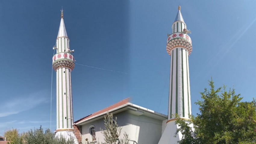  Bozlar’ın minaresi yenilendi 