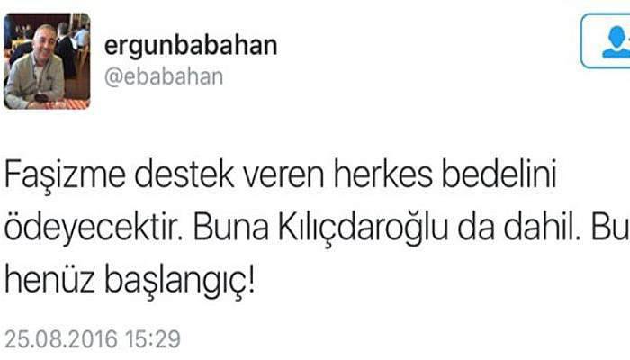 Ergun Babahan'dan skandal tweet