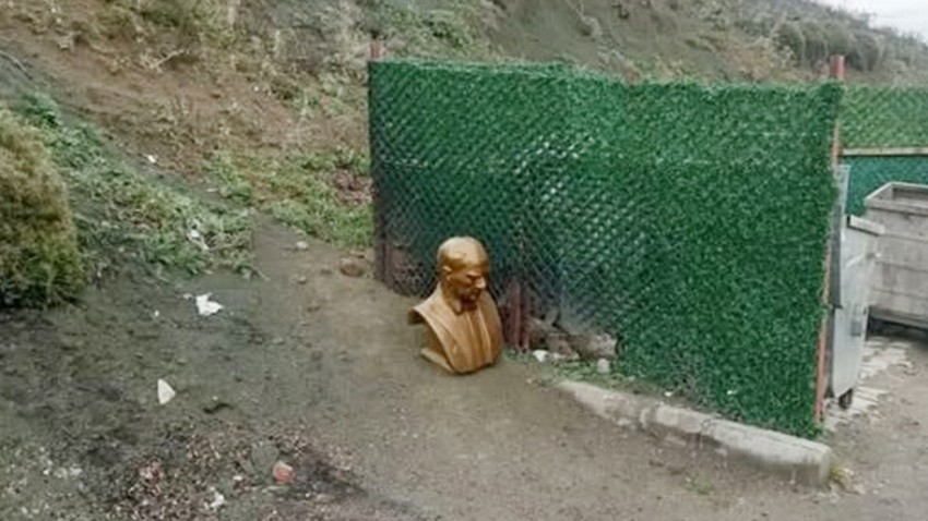 Atatürk Büstüne Yönelik Saygısızlık Tepki Çekti