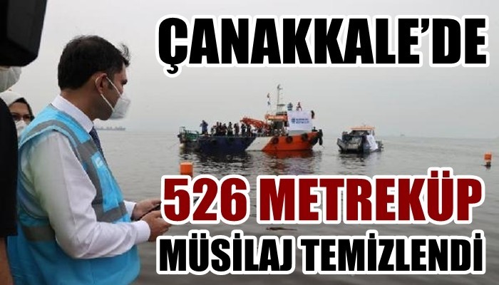 Bakan Kurum: Marmara Denizi'nde 5 bin 300 metreküp müsilaj temizledik