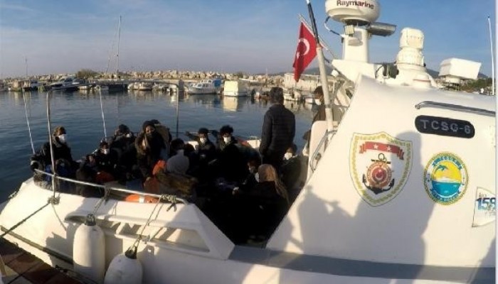 YUNANİSTAN'IN İTTİĞİ 24 KAÇAK GÖÇMEN KURTARILDI