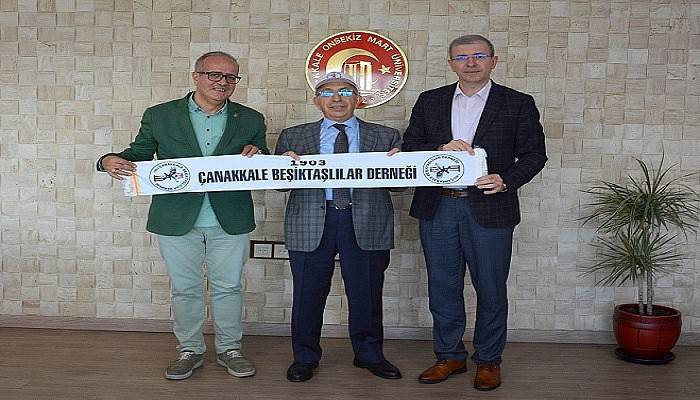Çanakkale Beşiktaşlılar Derneği Başkanından Rektör Prof. Dr. Sedat Murat’a Ziyaret
