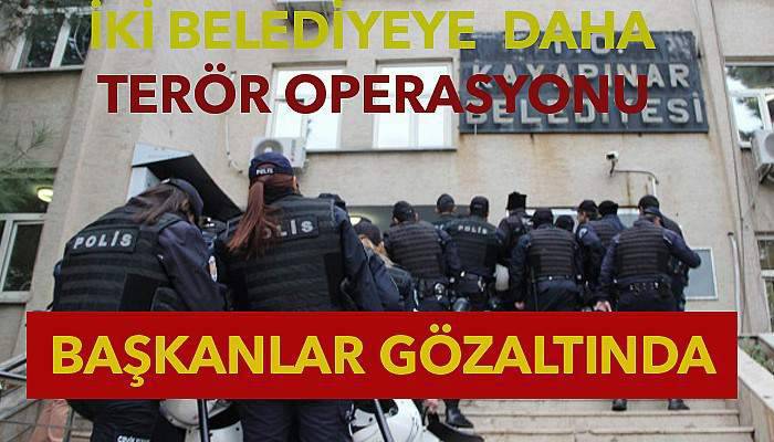 Diyarbakır'da iki belediyeye terör operasyonu