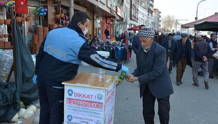 Lapseki Halk Pazarında Koronavirüs Önlemleri Üst Seviyedeydi