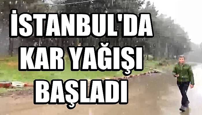 İstanbul'da lapa lapa kar yağışı (VİDEO)