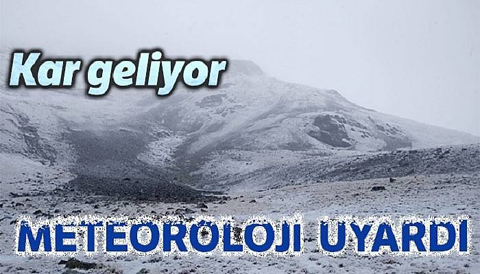 Meteorolojiden 4 il için kar uyarısı