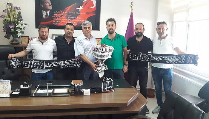 Biga Beşiktaşlılar Derneği Başkan Mutur’u Ziyaret Etti