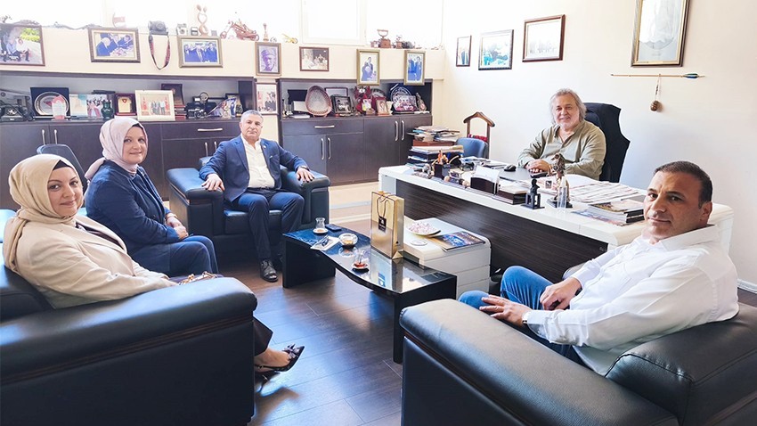 Yeniden Refah Partisi'nden Boğaz Medya'ya Ziyaret