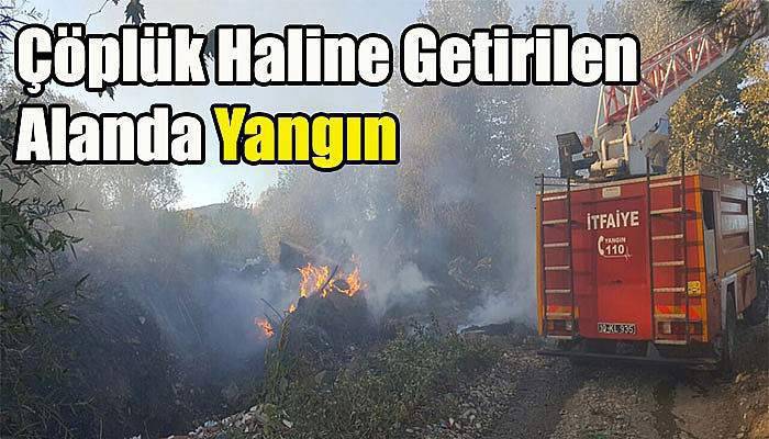  Çöplük Haline Getirilen Alanda Yangın