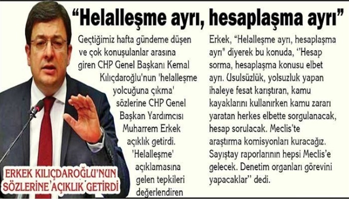 Helalleşme Başka Hesaplaşma Başka