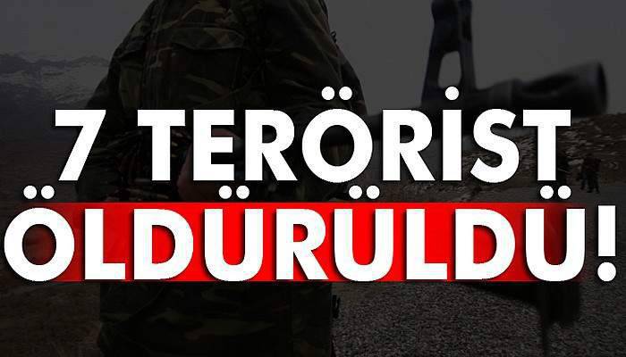 Tunceli'de 7 terörist öldürüldü