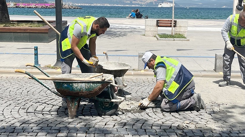 Yol bakım çalışmaları yapılıyor
