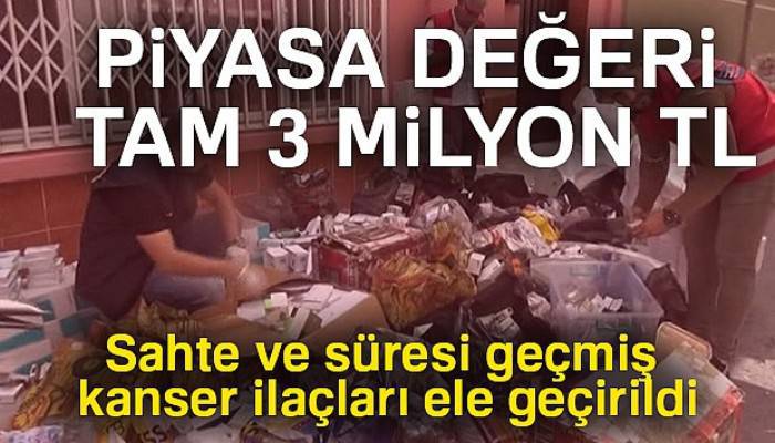 İstanbul'da sahte ilaç şebekesi çökertildi