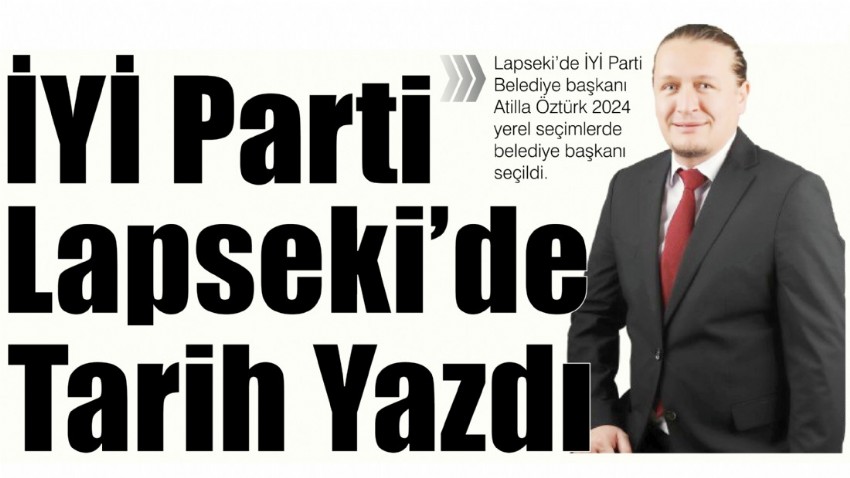 İYİ Parti Lapseki'de tarih yazdı