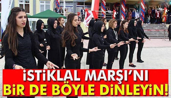 İstiklal Marşı’nı bir de böyle dinleyin