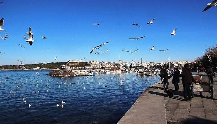 Çanakkale’de kar yok, güneş var